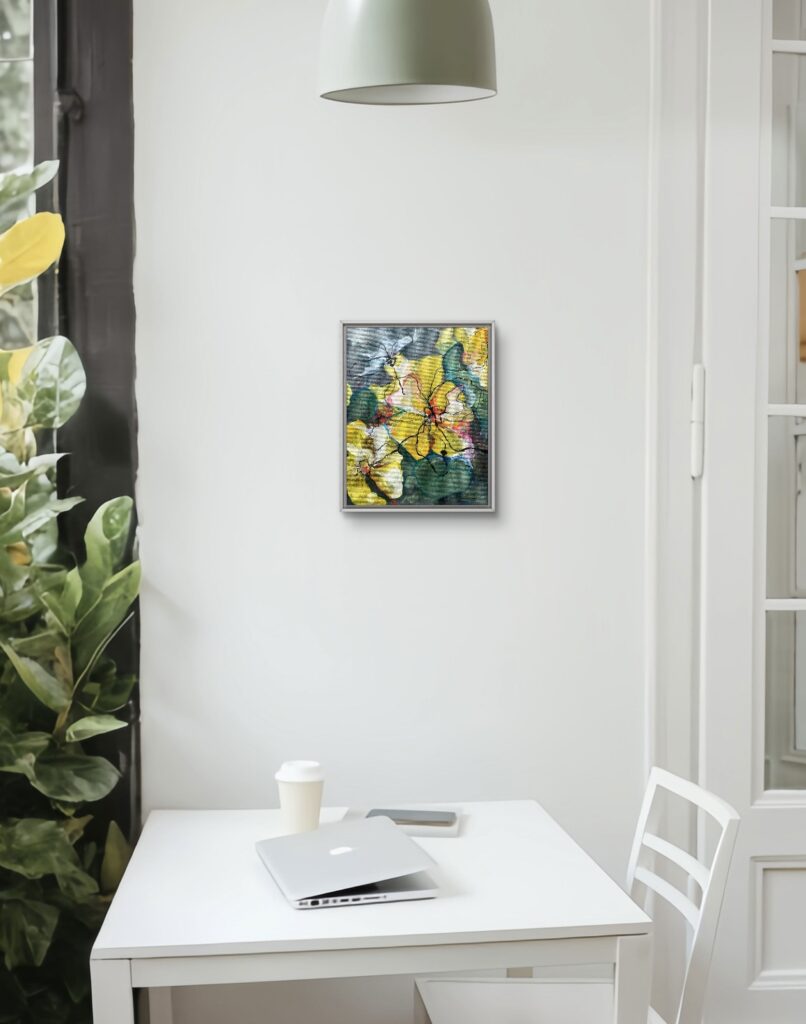 118 Yellow Violets - Interieur suggestie